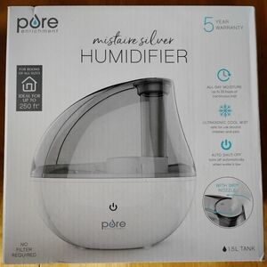 Pure Enrichment Mistaire Silver Humidifier - Silver/White